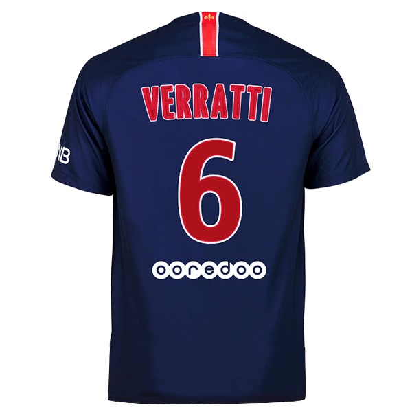 Maillot Football Paris Saint Germain Domicile Verratti 2018-19 Bleu